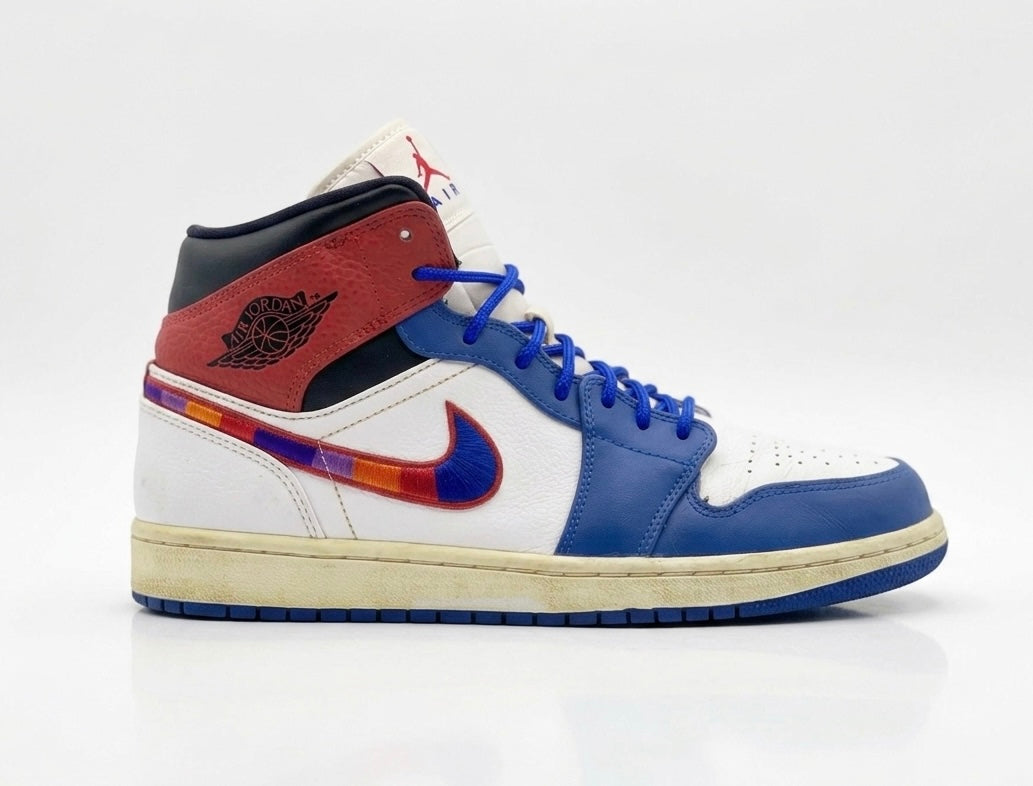 Nike Air Jordan 1 Mid Multicolor Swoosh sneakers