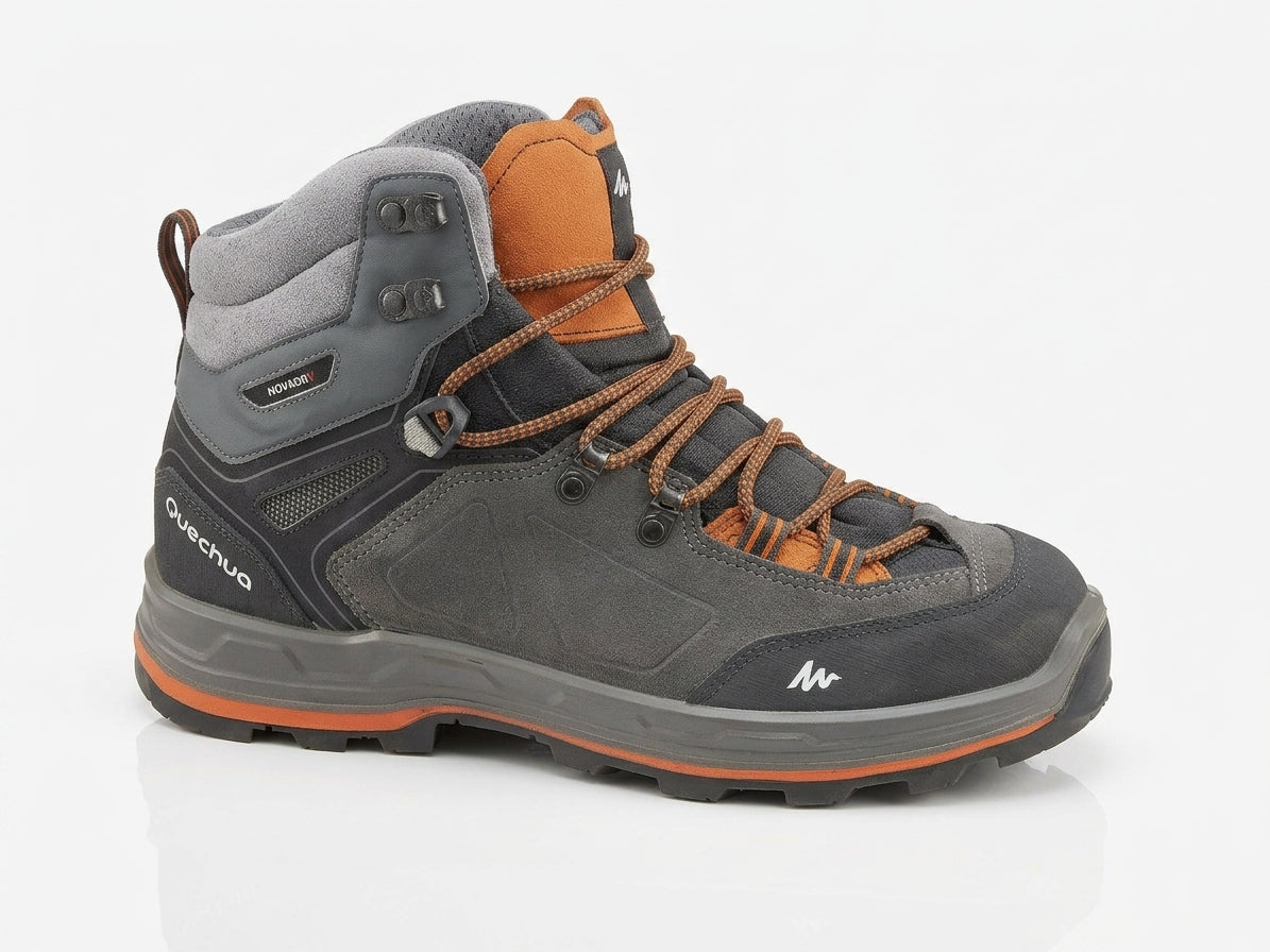 Quechua MT100 Men's Waterproof Leather Trekking Boot