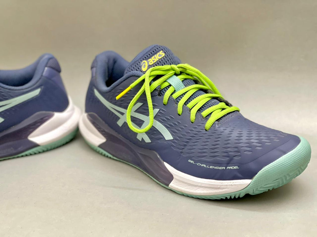 Asics Gel Challenger 14 Padel Navy Blue Green Shoes