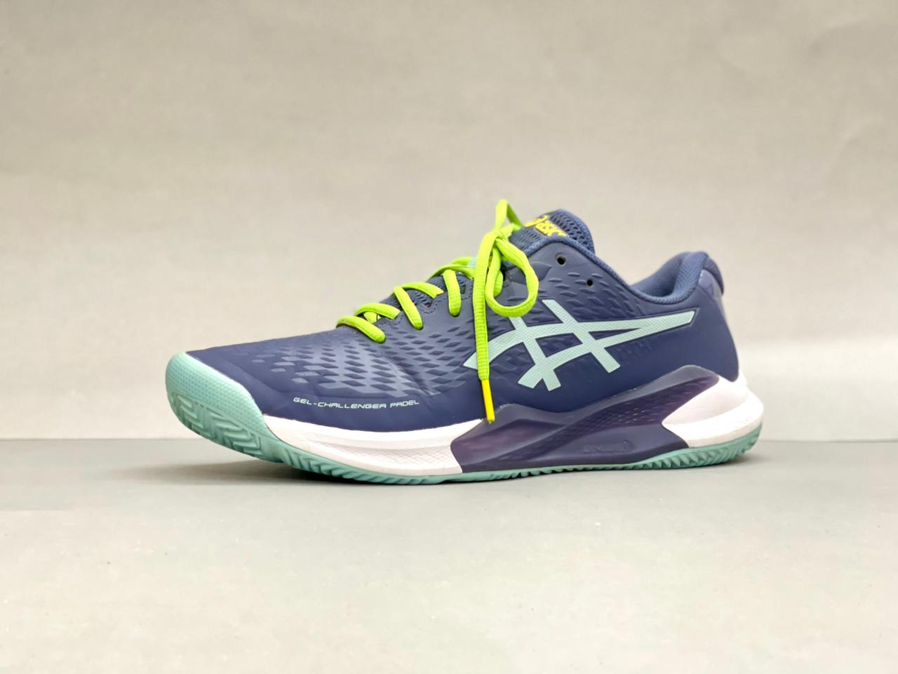 Asics Gel Challenger 14 Padel Navy Blue Green Shoes