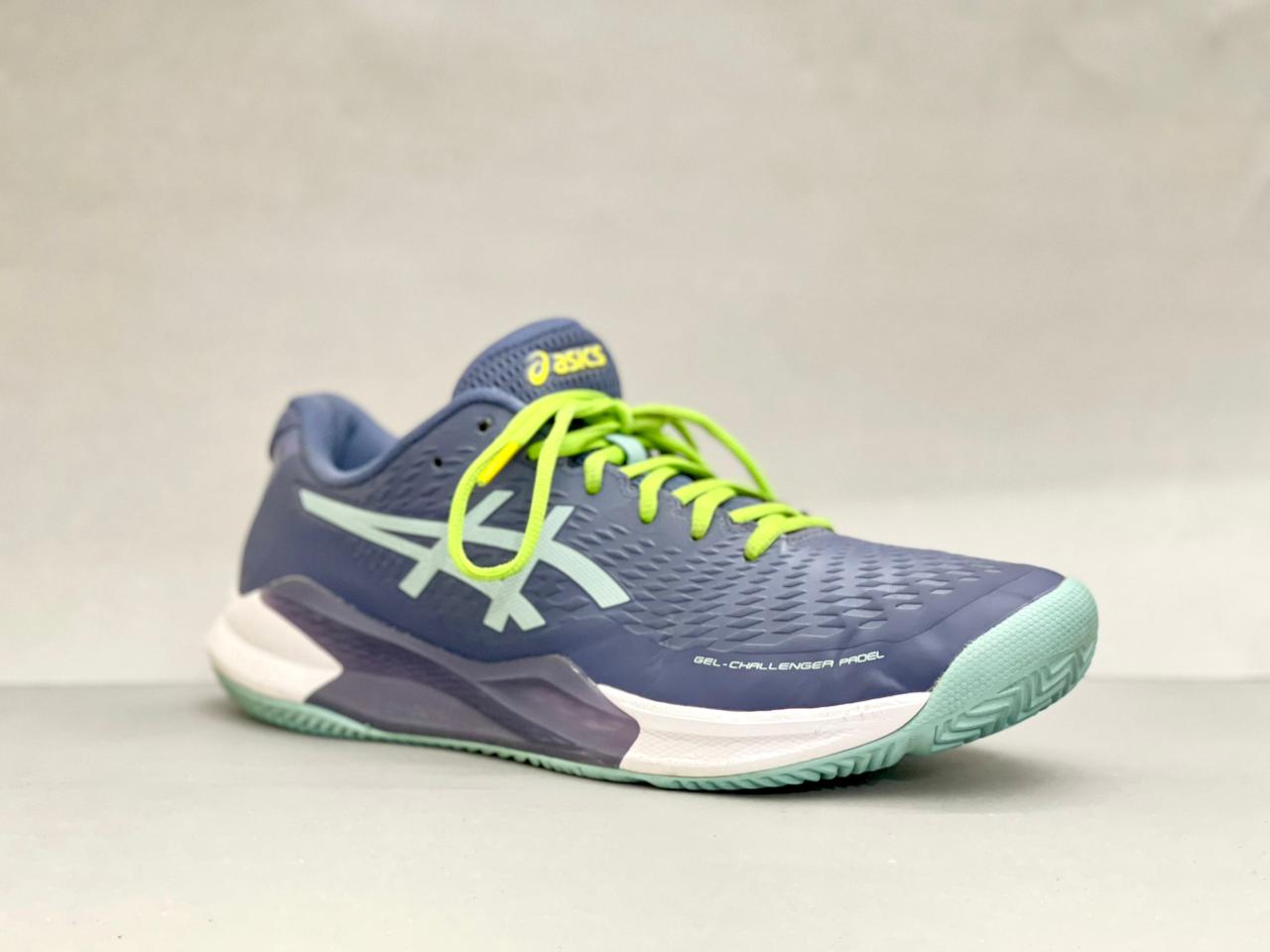 Asics Gel Challenger 14 Padel Navy Blue Green Shoes