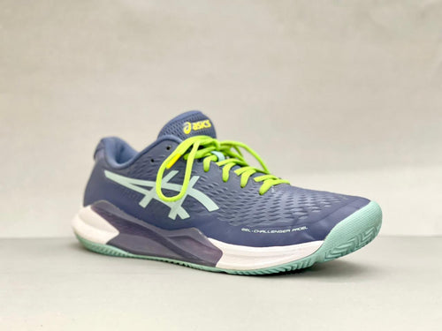 Asics Gel Challenger 14 Padel Navy Blue Green Shoes
