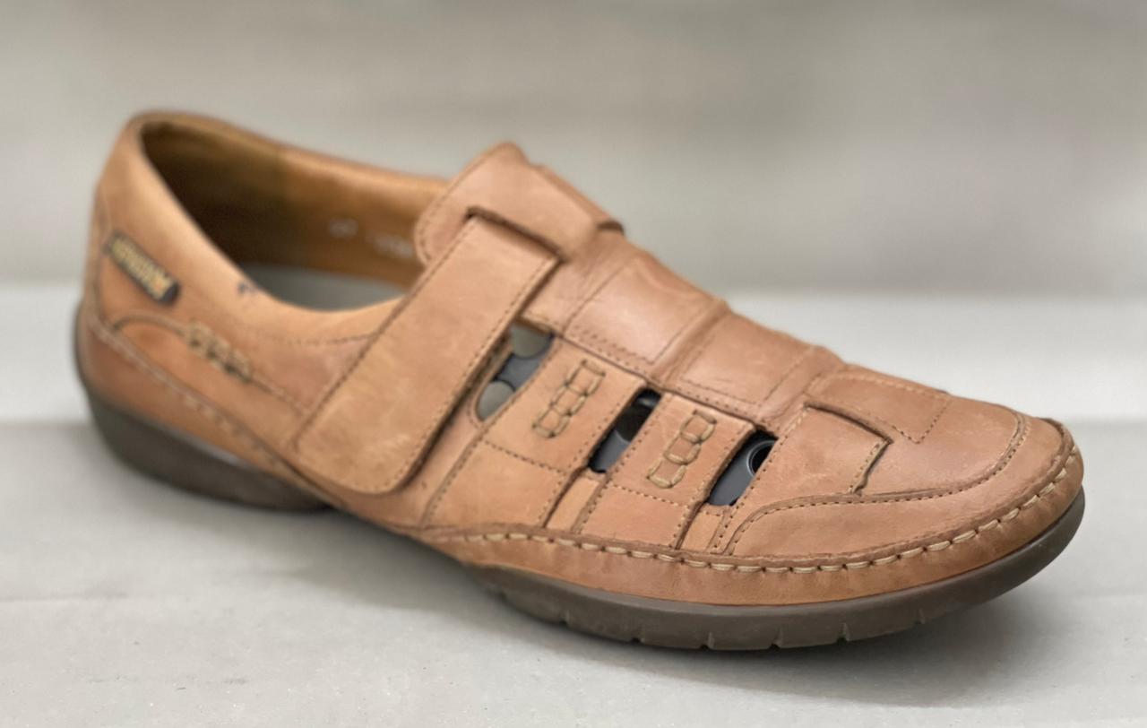 Mephisto Baldy Brown Leather Sandals