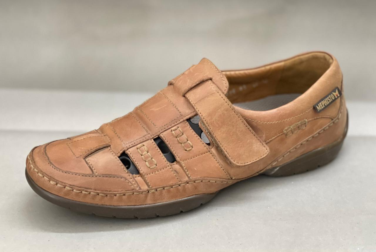 Mephisto Baldy Brown Leather Sandals
