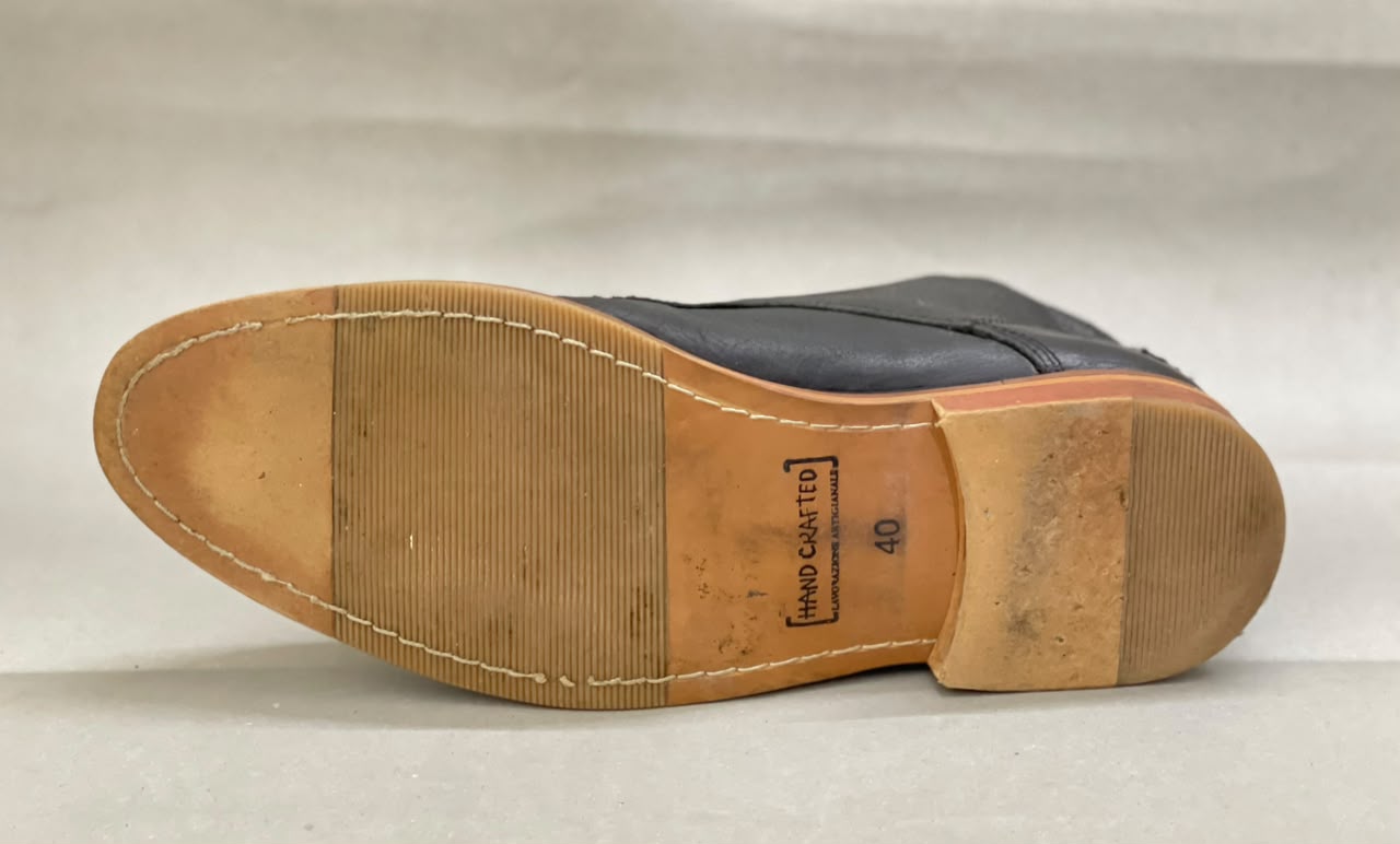 Men's Dune Leather Boots With Side Zip