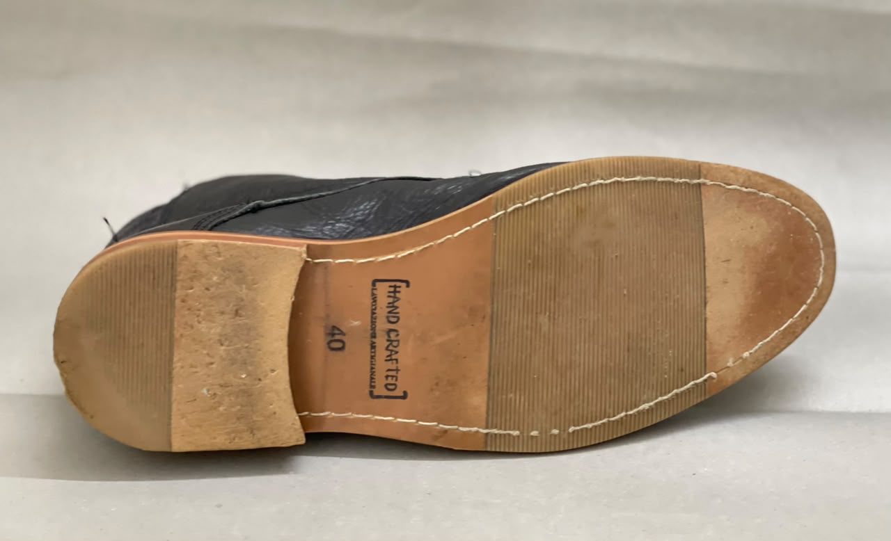 Men's Dune Leather Boots With Side Zip